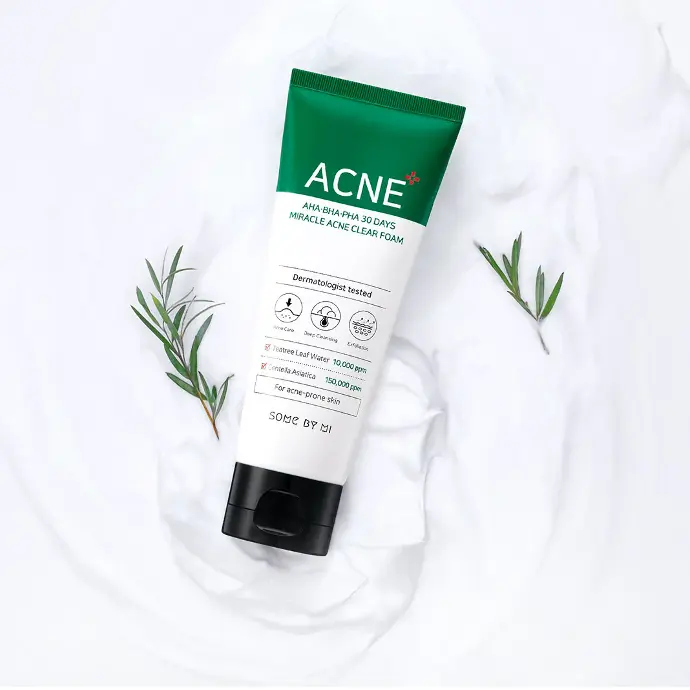 AHA-BHA-PHA 30 DAYS MIRACLE ACNE CLEAR FOAM LIMPIADOR SOME BY MI 100ml